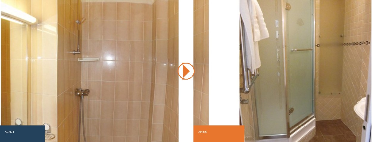 Avant/Apres Salle de douche — Paris